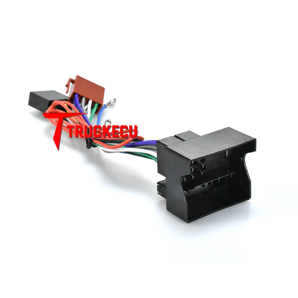 12-025 ISO радио адаптер кабель для VOLKSWAGEN Golf, Passat, forTouareg, Touran 2002+/AUDI все модели с Quadlock/для SKODA