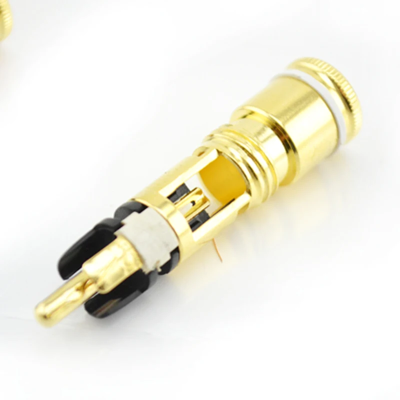 2 шт штекер, WBT-0102Cu 99.998% медный штекер RCA, 24K gold platd Одиночный разъем