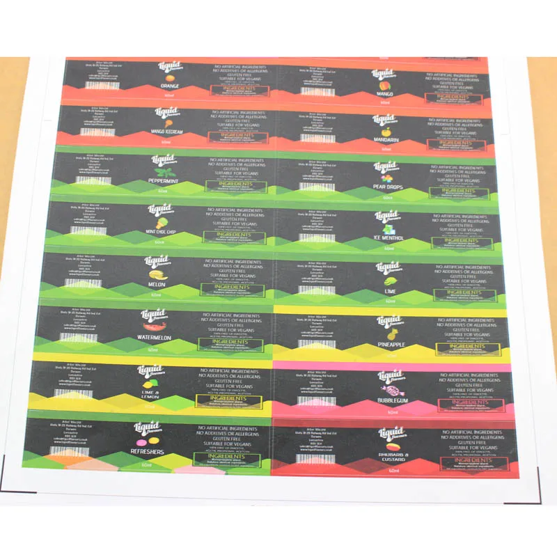 Custom 10 ml vial labels , high quality roll adhesive label sticker for Bottle Labeling Machine private cosmetics label