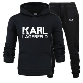 

Hoodie Sweatshirt Sets Men/Women Winter Warm Fleece Hoodies Sweatshirts+Sweatpants Suits Hip Hop Pullover Hooded