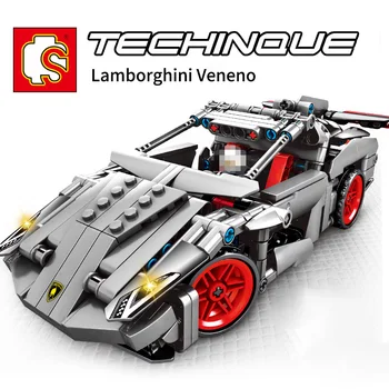 

Hipac SEMBO 369 PCS Mini Racing Cars Building Blocks Technic Vehicles Model Bricks City Classic DIY Educational Toys for Kids