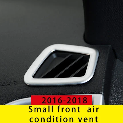 front ac vent Для Ford Explorer 16-19 маленькая Передняя воздушная вентиляционная хромированная формовочная отделка 2 шт - Цвет: front ac vent