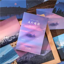 Lot de 30 cartes postales mixtes «sunrise», Lot de cartes de vœux artistiques Vintage, signet en papier, cartes de visite