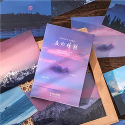 Lot de 30 cartes postales mixtes «sunrise», Lot de cartes de vœux artistiques Vintage, signet en papier, cartes de visite 