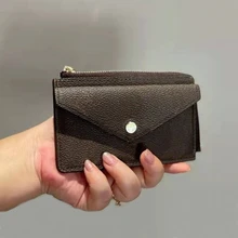 Luxury Designer Women Wallet Old Flower Brand Clutch Bag For Top Quality Purses Femme Leather Carteras Para Mujer Key Ring Purse