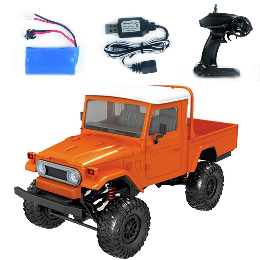 1:12 4WD MN-45/MN-45K радиоуправляемая гусеничная машина 2,4G пульт дистанционного управления большая ножка внедорожный гусеничный военный автомобиль модель RTR игрушка для детей подарок - Цвет: Orange MN-45