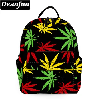 

Deanfun Mini Backpack 3D Printing Colorful Leaves Classical Waterproof Backpack Women Shoulder Bag for Teenages MNSB-10