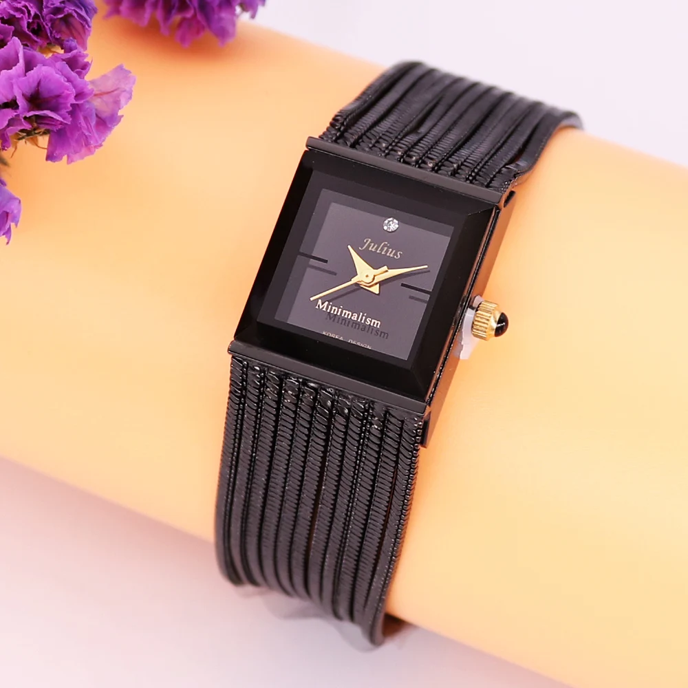 Julius Lady Women's Watch Japan Quartz Fashion Hours Snake Chain Bracelet Luxury Tassels Clock Girl's Birthday Gift Box | Наручные