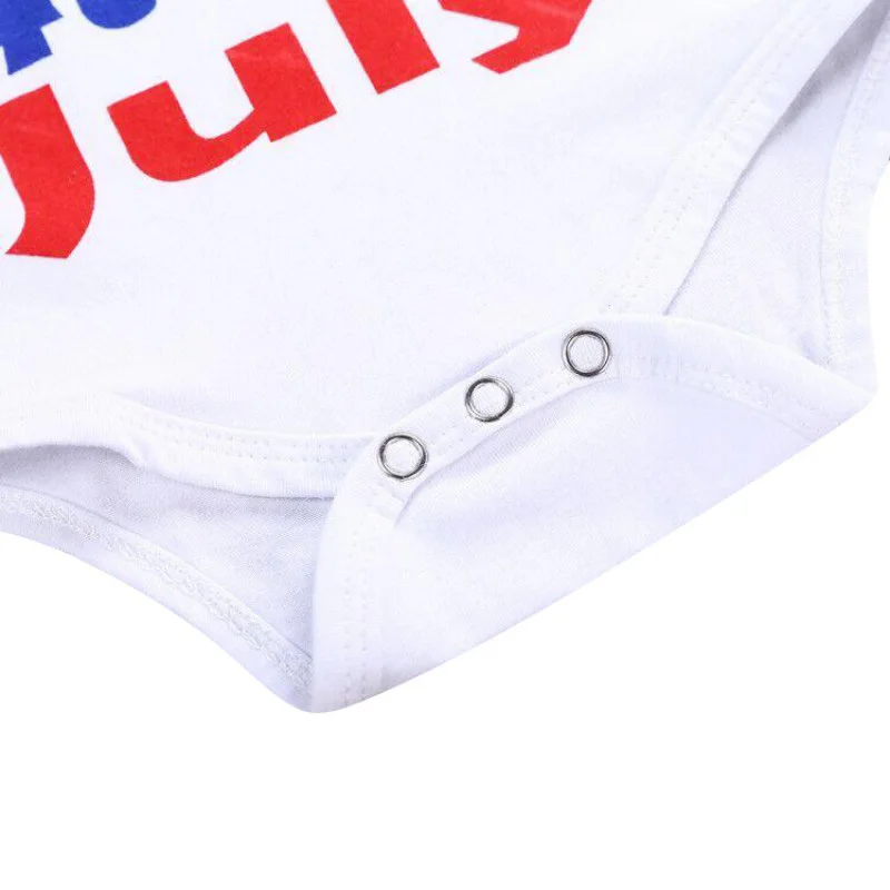 Baby Clothing Set 4th Of July Short Sleeve Romper Tops Shorts With Scarf Independence Day Outfits Clothes Set