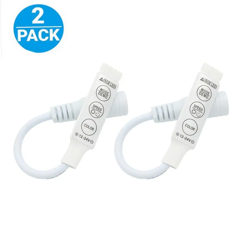 DC 12V Мини 3 ключа СВЕТОДИОДНЫЙ контроллер 12V Переключатель ВКЛ/ВЫКЛ диммер для 5050 3528 5630 RGB светодиодный полосы