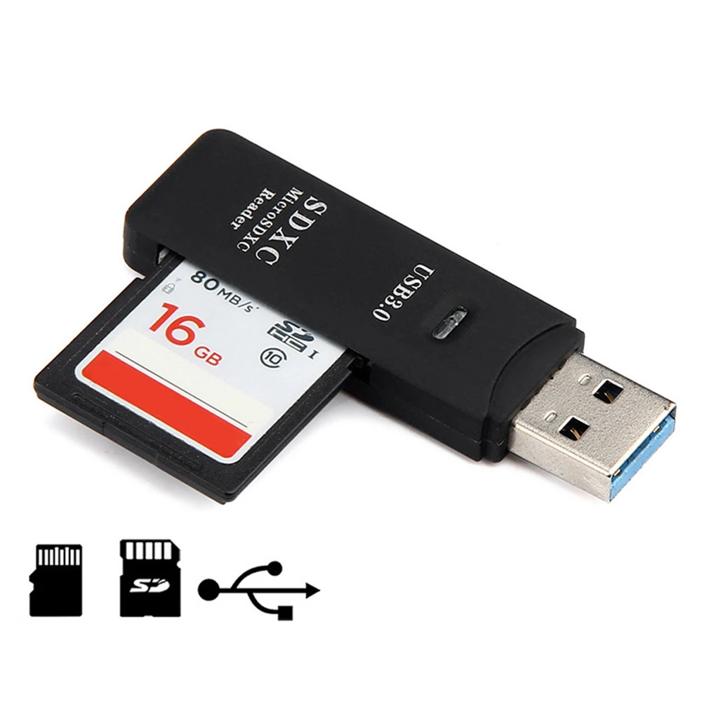 Lector de tarjetas 3,0 SD/Micro SD adaptador de tarjeta de memoria inteligente para portátil, accesorios, USB tipo C|Lectores de tarjetas| - AliExpress
