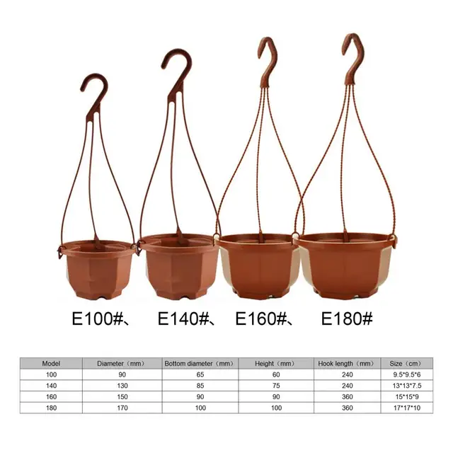 24/36 Cm -Es Növényi Fogas Makrame Függő Virágcserépek Tartó Kerti Ültetvényes Kampók Otthon Kosár Cachepot Erkély Dekoráció - Image 5