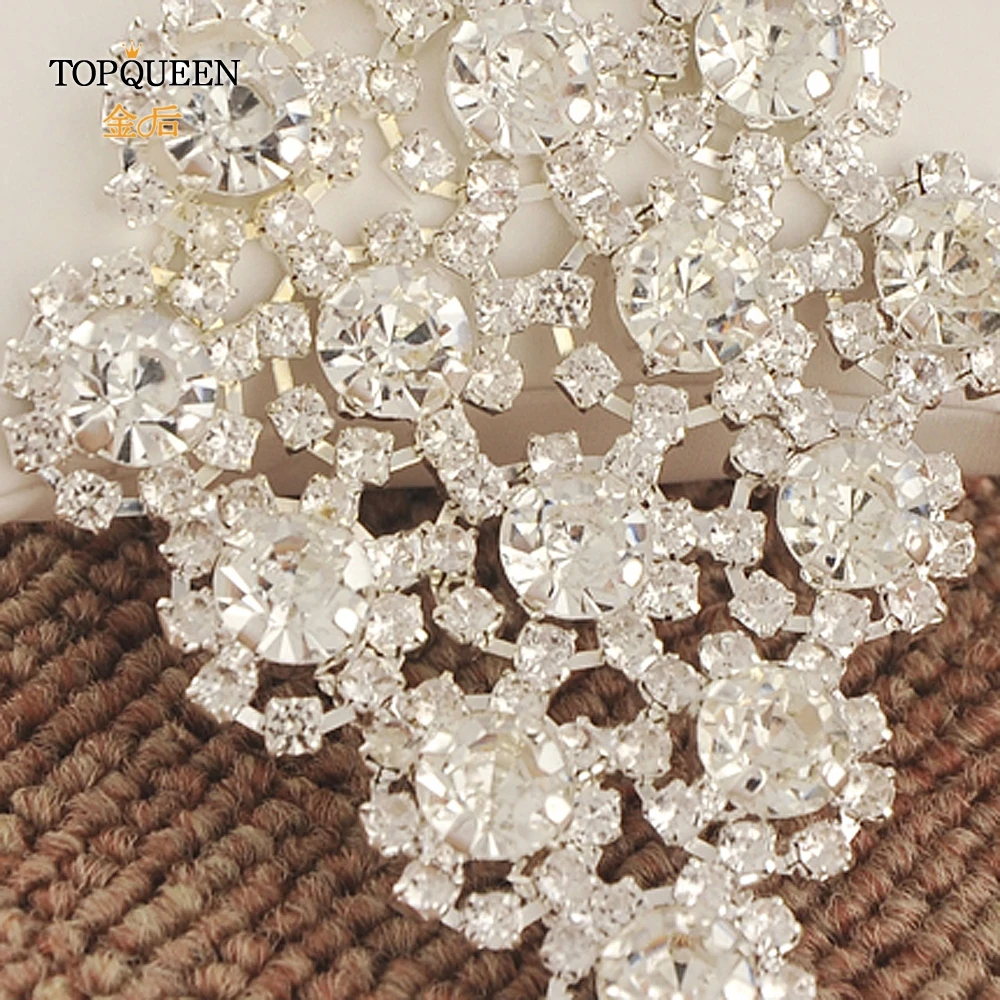 TOPQUEEN SJD-S06 Свадебный эластичный пояс металлическая лента из страз Выпускные платья страз пояс Алмазная Вишивка к украшению платья