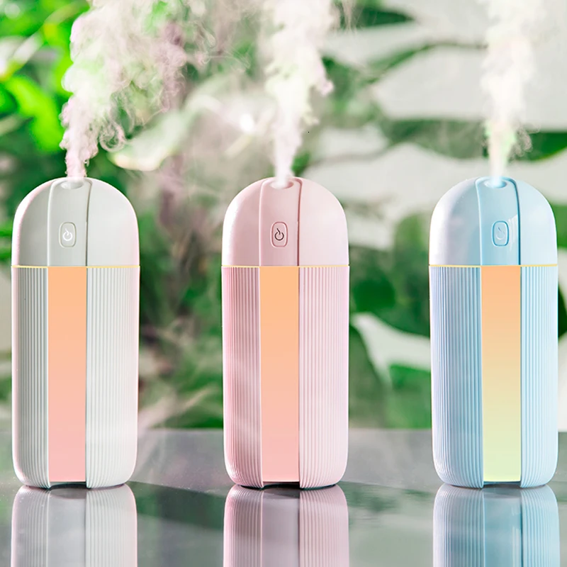 

Air Humidifier Mist Maker USB Ultrasonic Aromatherapy Essential oil Diffuser with Soft Warm Light for Room Car Humidificador