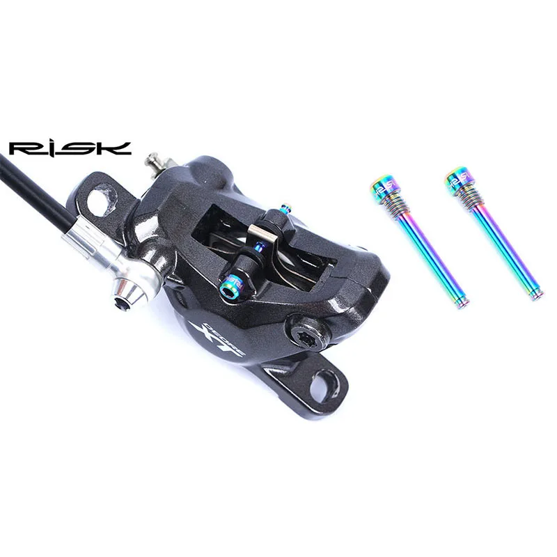 Risk 2 шт. M4 титановый сплав фиксированные болты для Shimano Xt велосипедные тормозные заглушки тормозные детали Tc4 винт