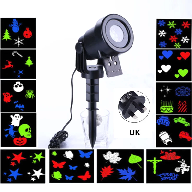 LED Moving Laser Projector Light Landscape Garden Party Stage Halloween Gobo New