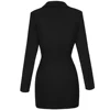 Blazer Dress Women Mini Black Blazer New V Neck Sexy Long Sleeve Bodycon Jacket Celebrity Club Party Dress Evening 5