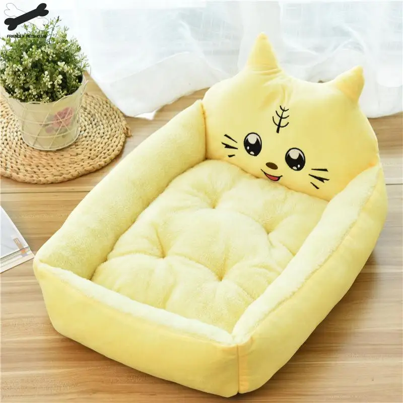 Cartoon Pet Bed Soft Kennel Winter Warm Pet Supplies House For Cat Mat Bed For Small Medium Large Dog Thicken Lounger Sofa Cartoon Pet Bed Soft Kennel Winter Warm Pet Supplies House For Cat Mat Bed For Small Medium Large Dog Thicken Lounger Sofa