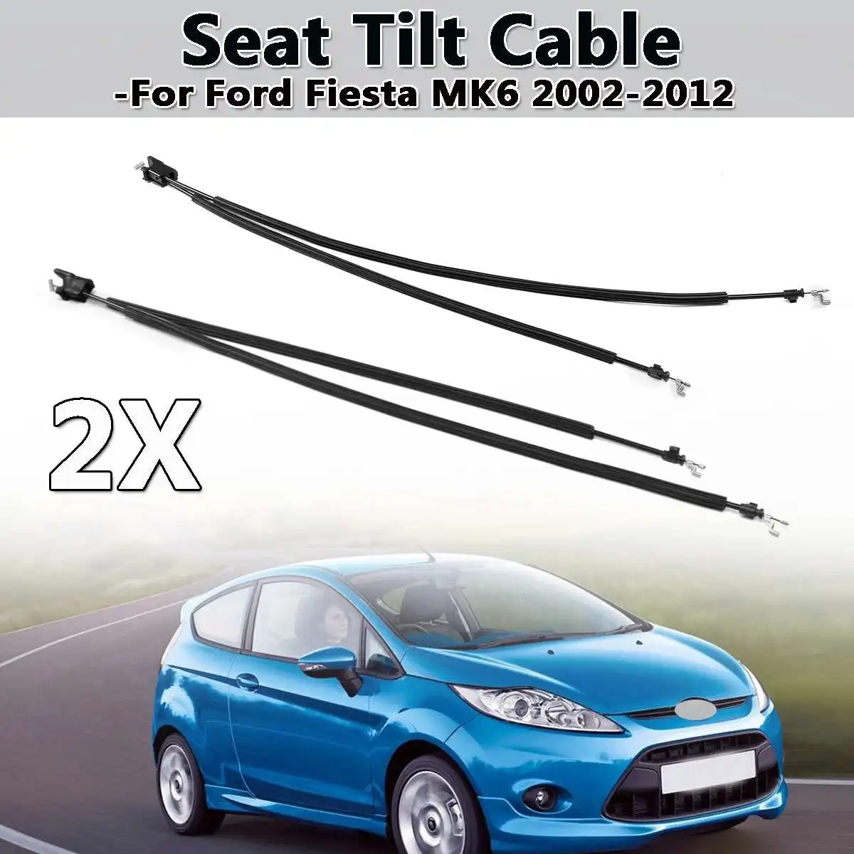 

Black Left / Right Car Front Hand Seat Tilt Cable For Ford For Fiesta MK6 2002-2012 1441167/1441166 Seat Adjustment Cable