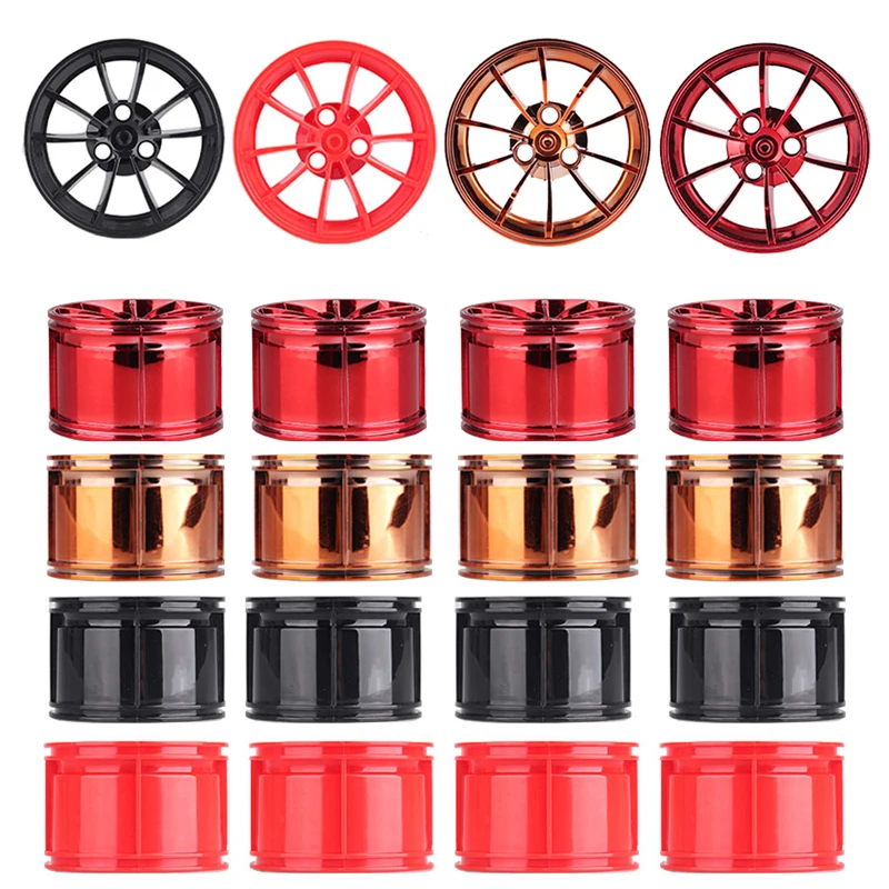 

Technic Car 42056 42083 23009 20086 Bugatti spare part Red Black gold Plating Wheel Hub Tire Building Blocks Bricks Accessories
