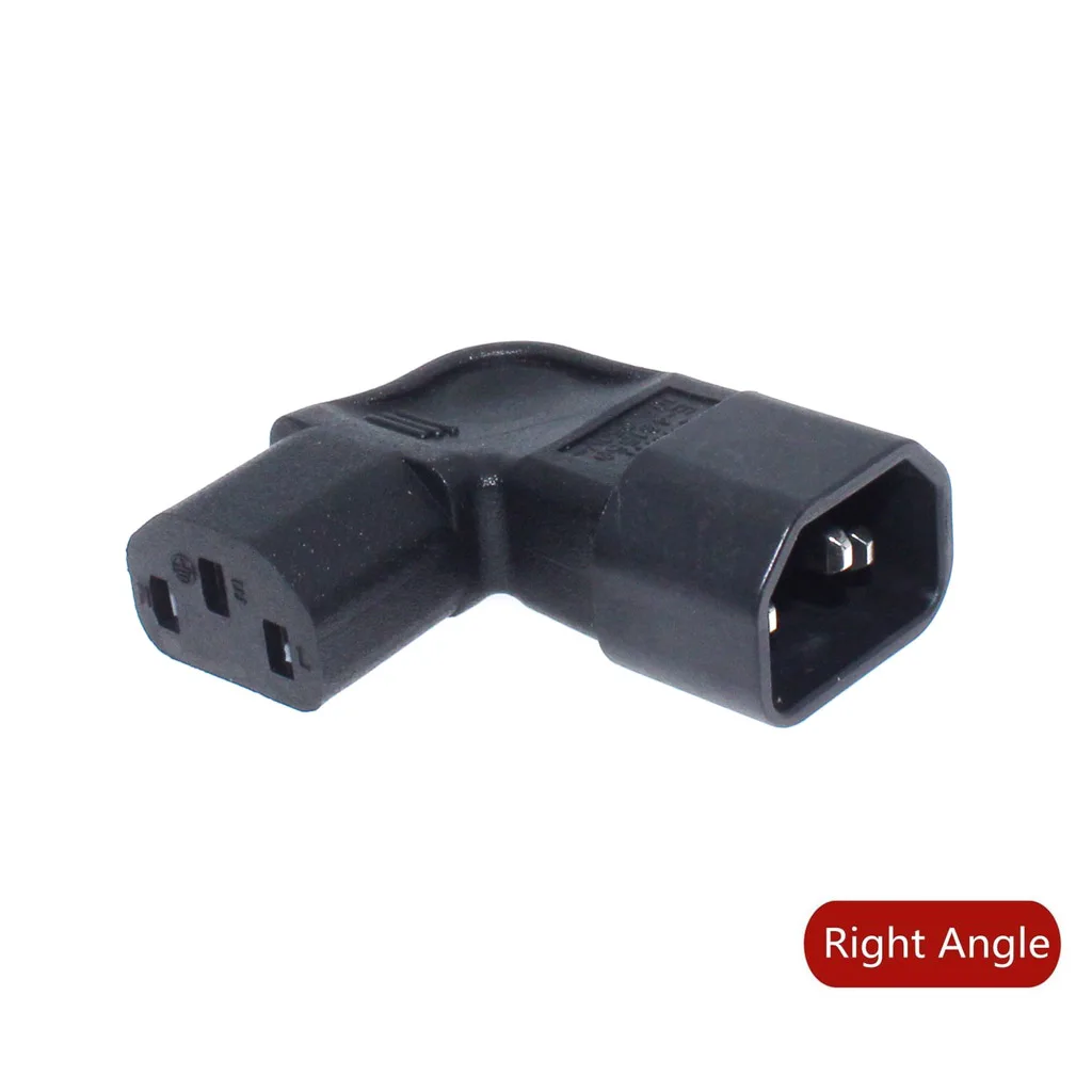 Cabo de Extensão C13 do Ângulo do Conversor do Ângulo de Iec60320 C13 para C14 Pdu Acima para Baixo para Baixo do Ângulo Direito Cabos de Alimentação Macho para Fêmea Cabo de Alimentação ca - Imagem 4