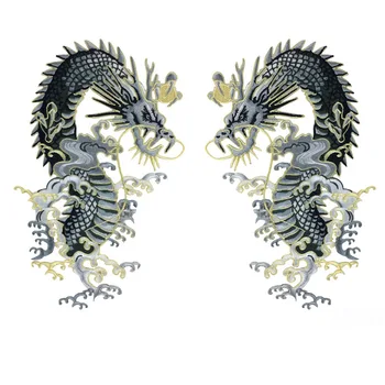 

1pcs New Chinese Dragon Embroidered Patches Animal Sew or Iron on Patches Applique for Garment Clothes Dress Bags DIY Accessory