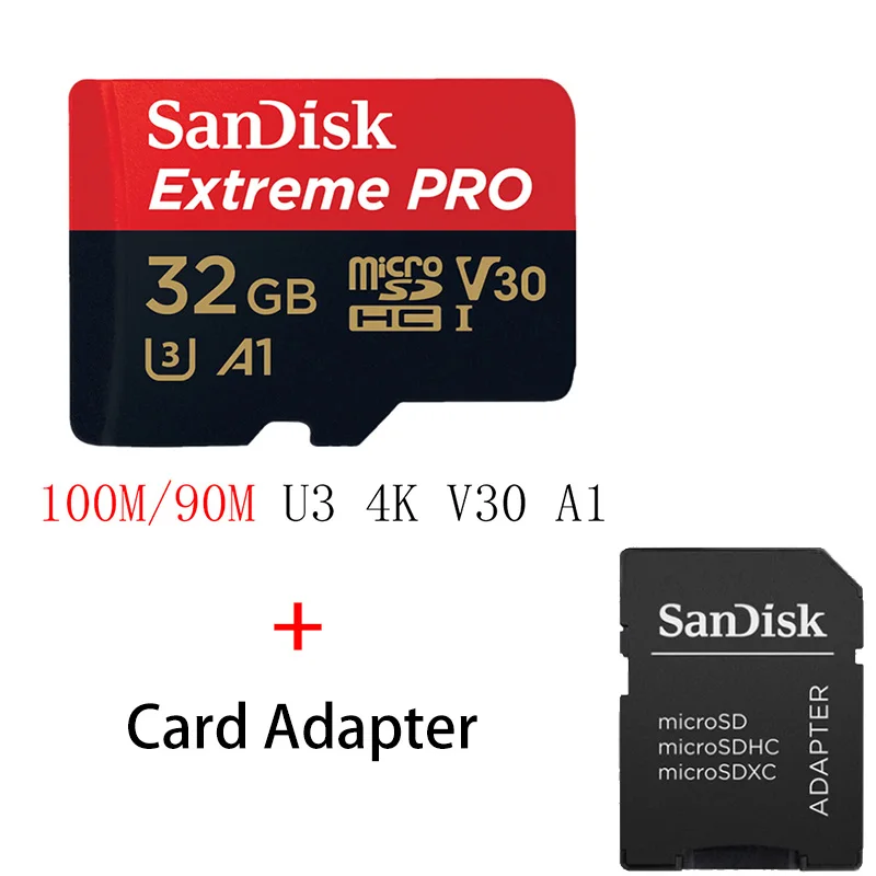SQXCG-032G SanDisk Extreme Pro Micro SD карта 128 ГБ 32 ГБ 64 Гб 256 Гб 400 Гб U3 4K карта памяти 32 64 128 ГБ Флэш-карта SD/TF MicroSD для телефона - Емкость: SQXCG-032G