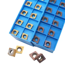 Outil de tournage interne CNC CCMT060204 UE6020 VP15TF US735, Inserts en carbure, fraise, CCMT 060204, 10 pièces 