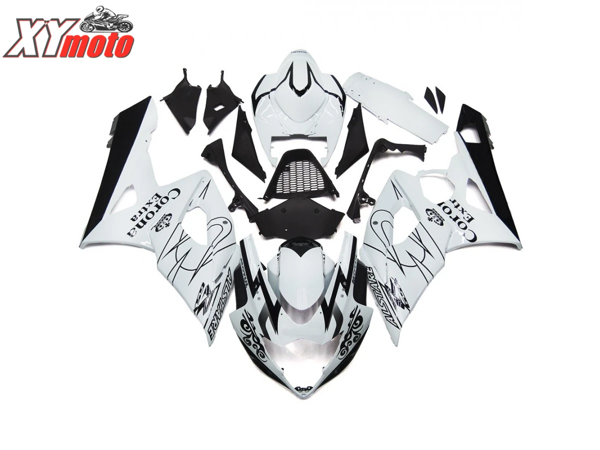 

Motorcycle Fairing Kit For Suzuki GSXR1000 K5 K6 05 06 Injection ABS Fairings GSXR 1000 K5 2005 2006 White and Black Bodyworks