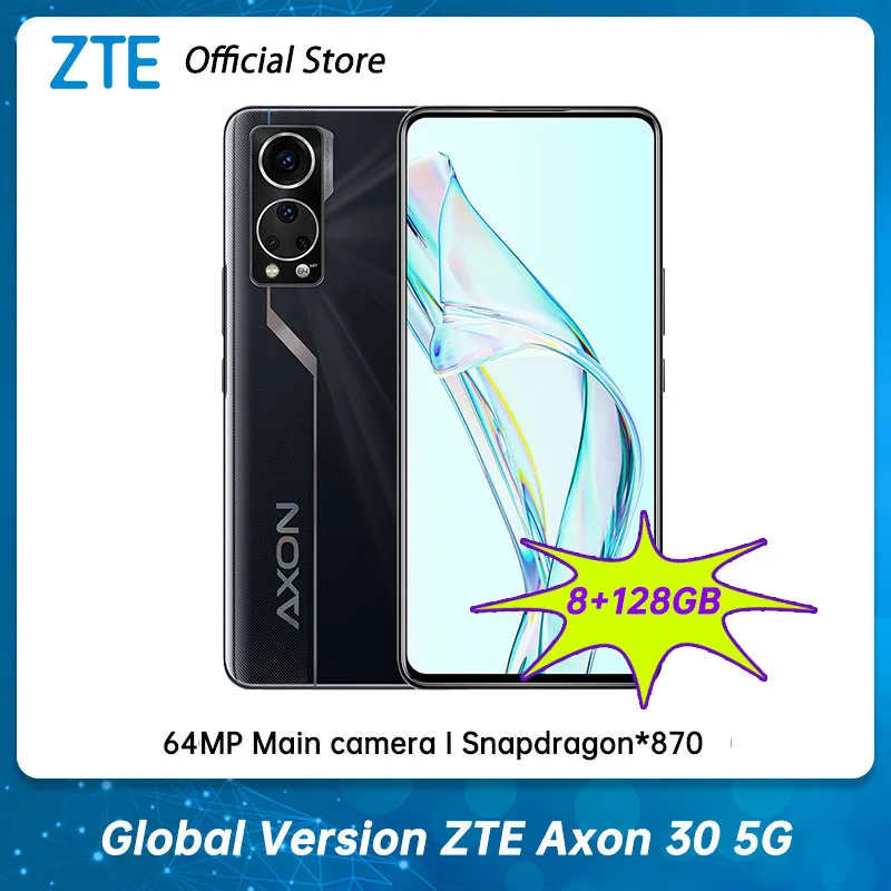 World Premiere Global Version ZTE Axon 30 5G Mobile Phone 6.92
