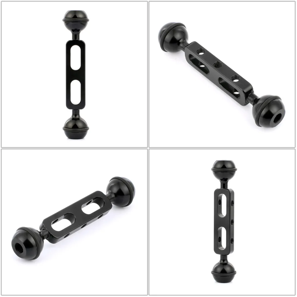 Aluminum 67mm Lens Mount Holder for Macro/Wide Angle Lens with 20cm/13cm Extension Diving Floating Light Arm Underwater SLR Part