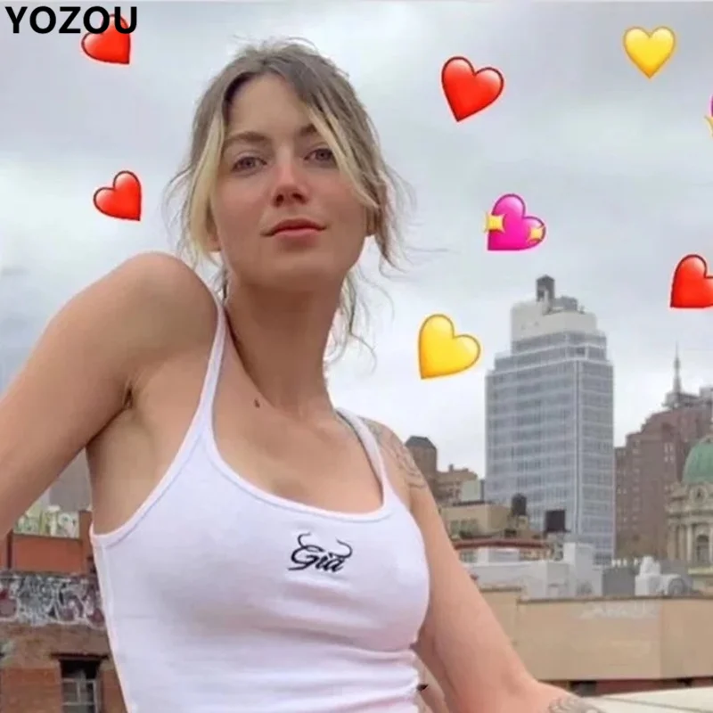 Женский хлопковый топ в стиле ретро белый черный однотонный Повседневный Топ 90-х