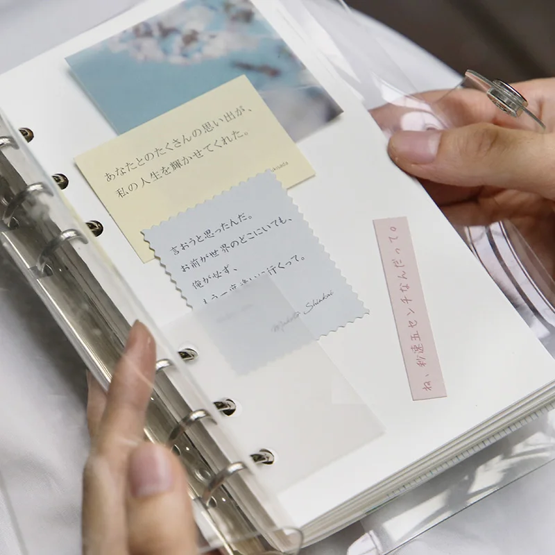 Винтажная японская серия заметок для путешествий, прозрачная бумага, блокнот для скрапбукинга, материал для креативного письма, блокнот для заметок