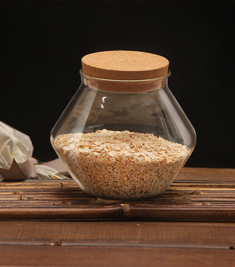 Glass Storage Tank Cork Sealed Storage Tank Kitchen Grain Storage Tank Coffee Tea Sealed Cans Candy Gift Cans