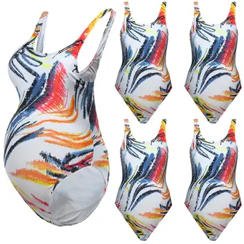 

Maternity Swimwear Women Clothes 2020 Summer Hot Sale One Piece Sexy Print Swimsuit Pregnant Bikinis Swimsuit Beachwear Suit #A3