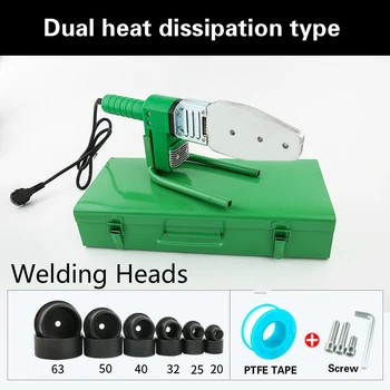 

Electric Pipe Welding Machine Heating Tool Heads Set For PPR PB PE Plastic Tube PPR Welding Hot Melt Machine Temperature Control
