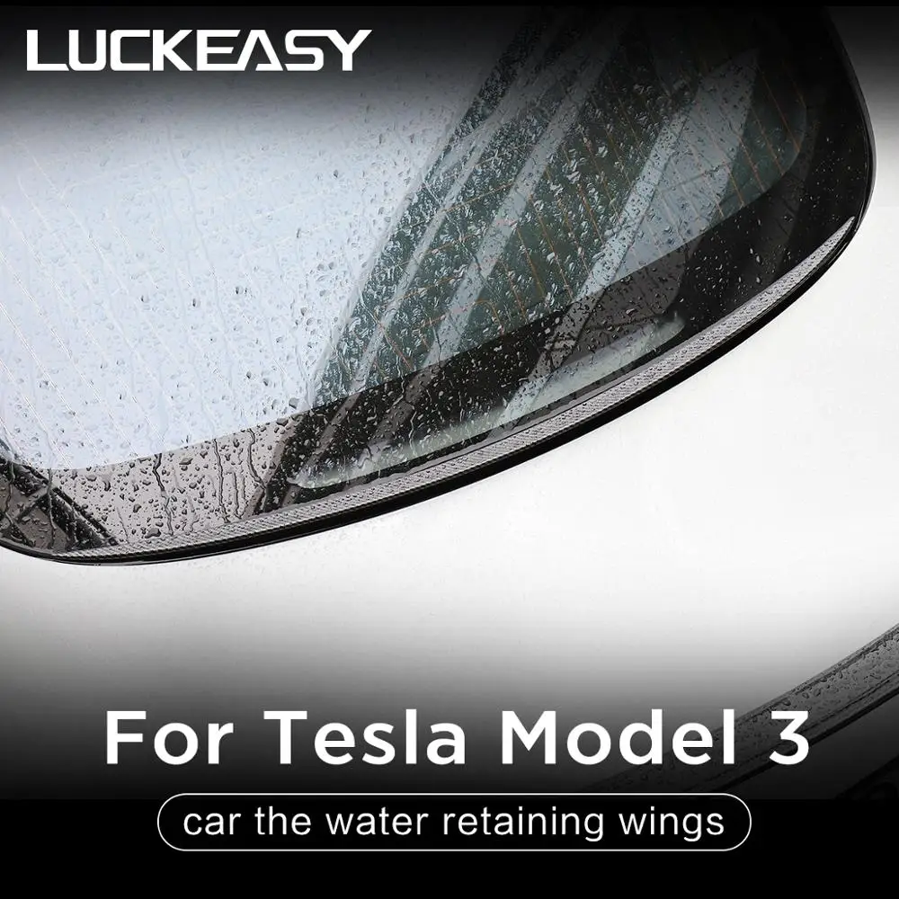 LUCKEASY автомобиль ABS водоудерживающие крылья для Tesla модель 3- купе производительность спойлер багажника КРЫЛО