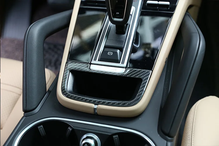 2 шт. Настоящее углеродное волокно для Porsche Cayenne материал автомобильная пепельница панель Крышка отделка Аксессуары