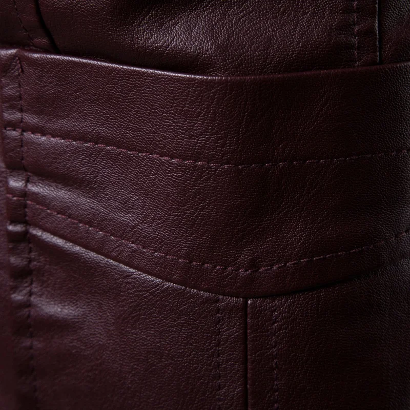 Осень и Новинка зимы Стиль Для мужчин Slim Fit раскладная кровать с отложным воротником универсальная Pu костюмы для маленьких Для мужчин в складку с отложным воротником кожаные пальто костюм