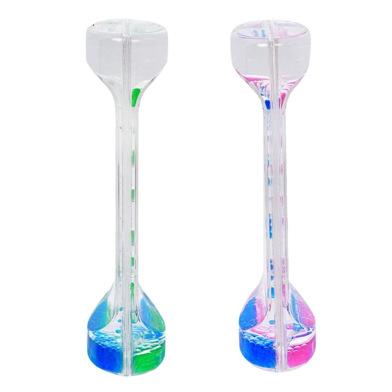 2 шт жидкий таймер Bubble Motion Drop таймер для сенсорного воспроизведения визуальный Bubble Gravity подарок-синий+ зеленый и синий+ розово-красный