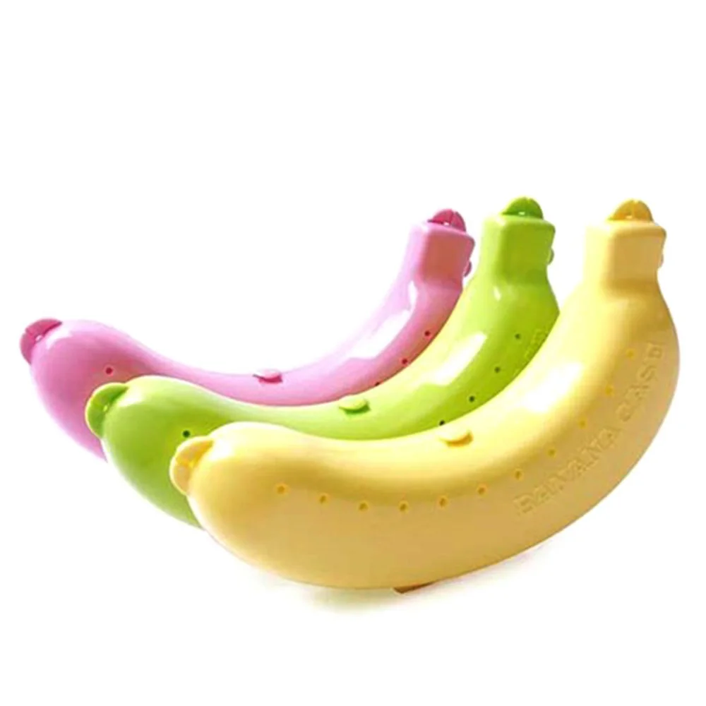 1Pc Banana Food Container Storage Case Kids Holder Preservation Box Boxes