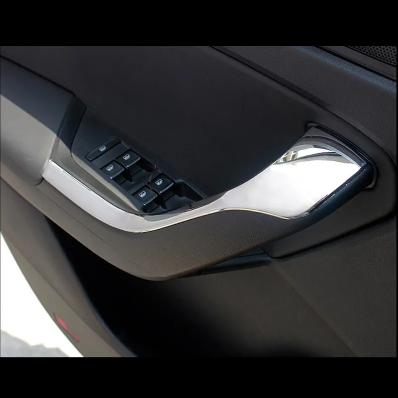 Tonlinker Обложка Наклейка для Skoda Kodiaq автомобильный Стайлинг ABS хром салон, дверь, подлоктоник положение крышка наклейка 2шт