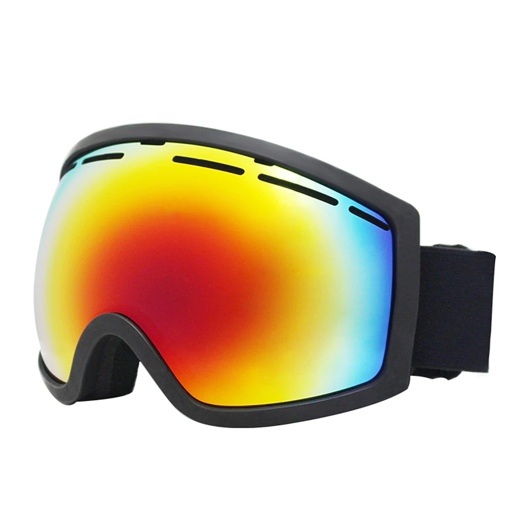 A Очки для сноуборда UV400 защита для катания на лыжах Сноубординг очки с анти-туман Анти-снежная слепота для мужчин и женщин - Цвет: A