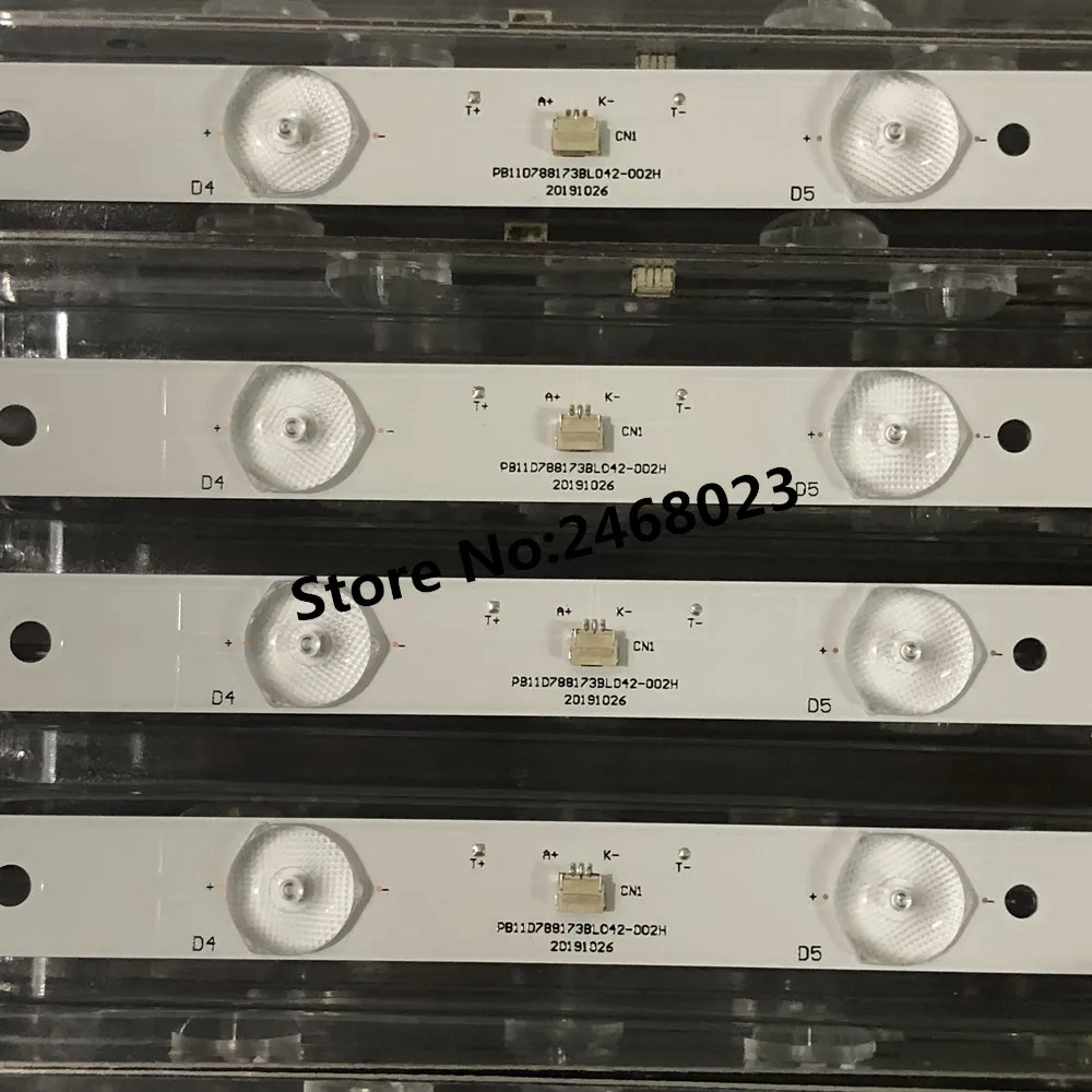 4 шт. светодиодный полосы для VIVAX 40 дюймов PB11D788173BL042-002H SLE40F10M4 789 мм
