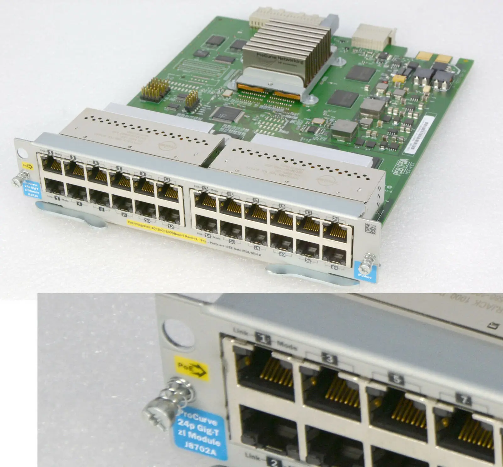 

Промышленный Переключатель J8702A, неновый Модуль PoE 5400zl 24p 10/100/1000
