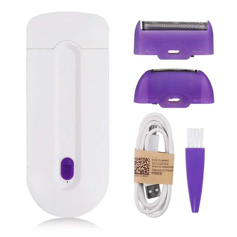 USB Перезаряжаемый эпилятор, портативный эпилятор для удаления волос, безболезненный сенсорный светильник, безопасная бритва для лица, тела, ног, бикини, лазерный депилятор
