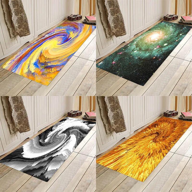 3D Цветочный эффект Печатный домашний напольный коврик, кухонный абсорбирующий коврик
