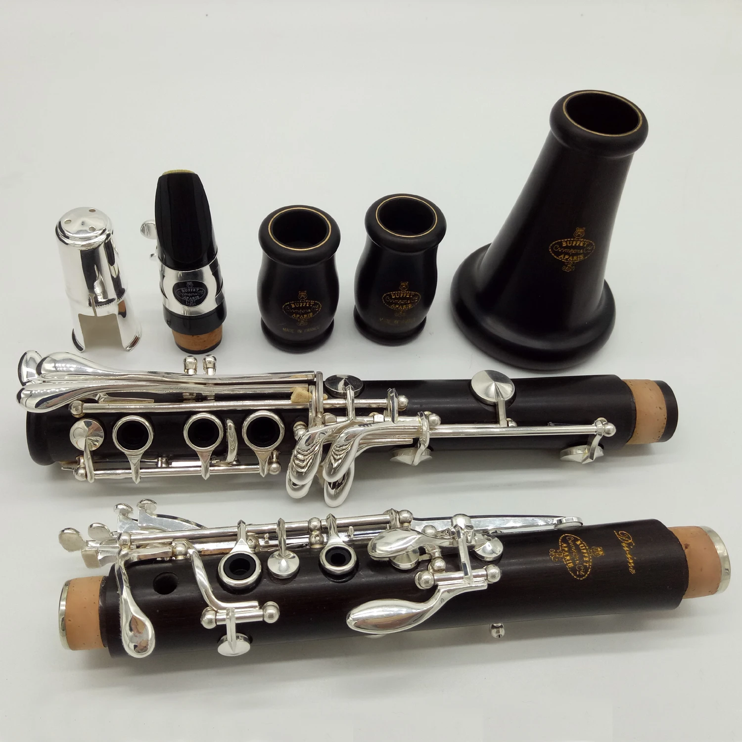 Ebony Blackwood Clarinet DIVINE Professional Bb Clarinets Bakelite 17 Keys Musical Instruments Mouthpiece Reeds clarinet woodwind instrument clarinet and saxophone accessories saxophone and clarinet mouthpieces