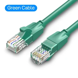 Vention High - Speed Cat 6 Ethernet Patch Cable - Ultra - Durable RJ45 Internet LAN Cord - 2m (Green CAT6 Cable)