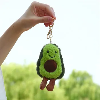 

13CM Fruit Avocado Pendant Cute Doll Keychain Plush Plant Ladies Bag Pendant Plush Toy Girl Gift Children's Toys for Children